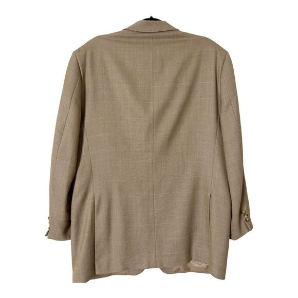 GiaFranco Ruffini Duomo Men’s  Wool Tan Sports Blazer Jacket Size 44L - Picture 2 of 10